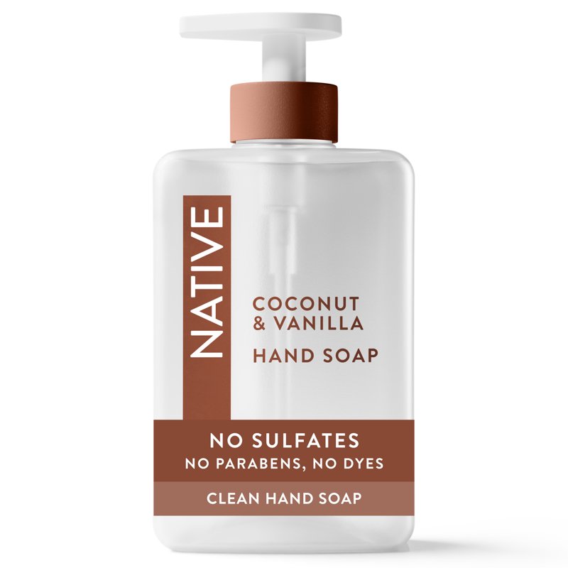 Native Liquid Hand Soap - Non-Drying, Sulfate-Free with Coconut & Vanilla