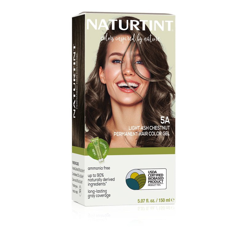 Naturtint Permanent Hair Color Kit - Light Ash Chestnut, Natural & Vegan-Friendly