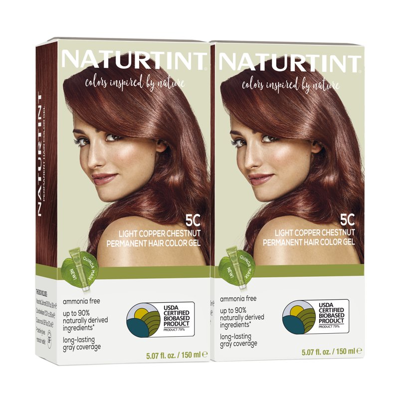 Permanent Hair Color Set - Natural, Vibrant Shades for Gray Coverage