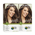 Permanent Hair Color Kit - Natural, Vibrant Shades, 2 Pack