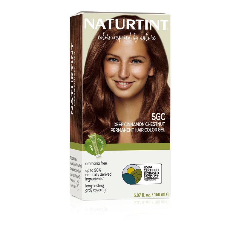 Natural Hair Color Kit - Permanent Deep Cinnamon Chestnut Shades for All Variants