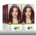 Natural Permanent Hair Color - Vibrant Red Shade, Pack of 6