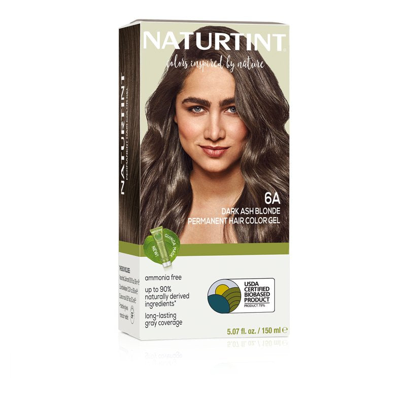 Natural Permanent Hair Color - Dark Ash Blonde, Vegan & Ammonia-Free