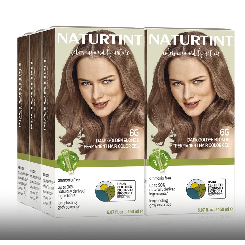 Natural Permanent Hair Color Kit - Assorted Shades, 6 Pack