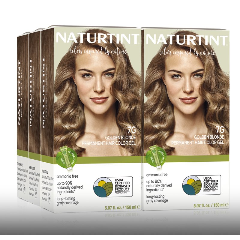 Permanent Hair Color Kit - Natural & Vibrant Shades, 6 Pack