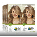 Natural Permanent Hair Color Kit - Sandy Golden Blonde Shade, 6 Pack