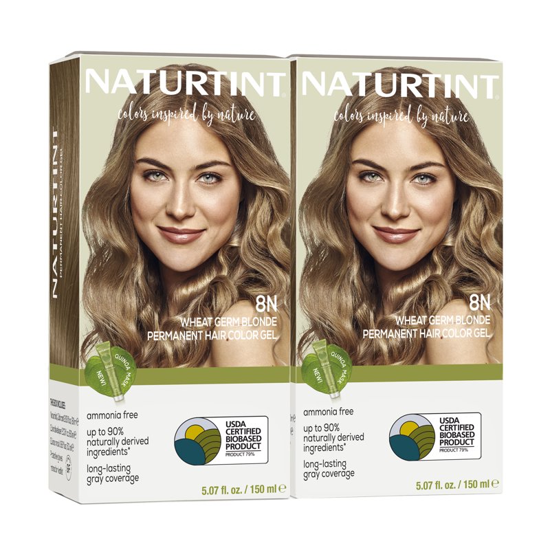 Natural Hair Color Kit - Permanent Blonde & Color Shades for Home Use