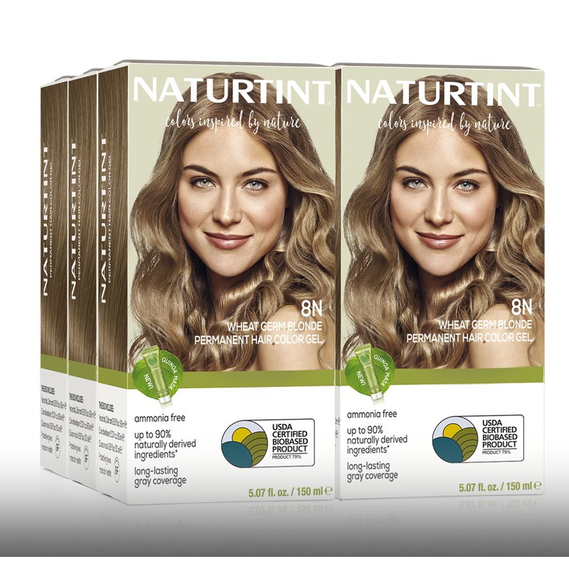 Naturtint 8N Wheat Germ Blonde Permanent Hair Color - 6 Pack