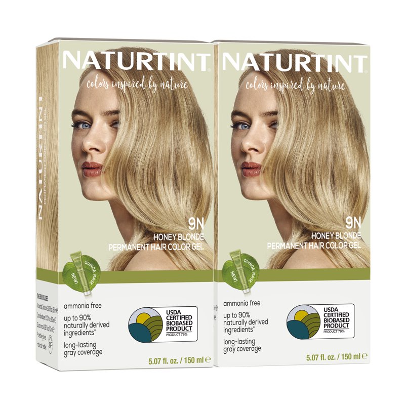 Naturtint Permanent Hair Color - Honey Blonde, 2 Pack, Natural & Vegan