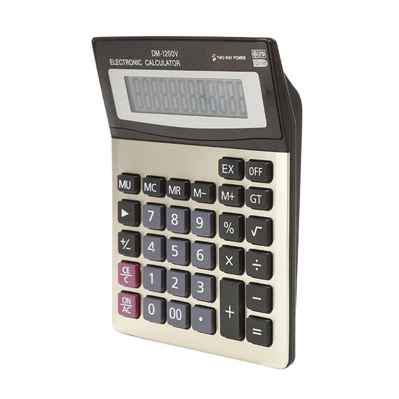 Large Screen Desktop Calculator with 12 Digit Display and Ergonomic Buttons