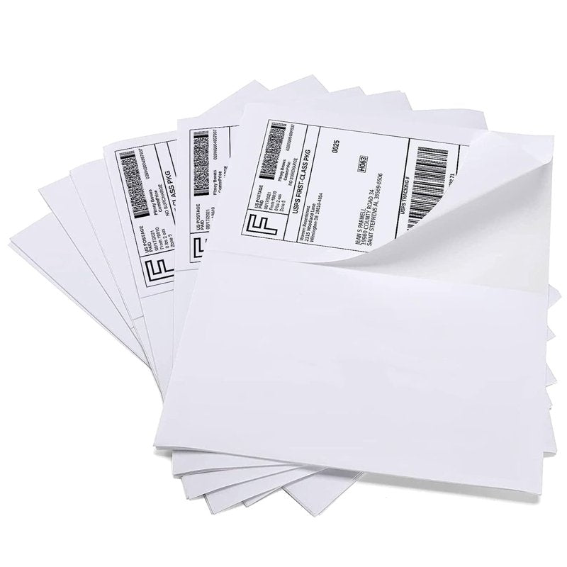 Self-Adhesive Shipping Labels for Laser & Inkjet Printers - 8.5 x 5.5 Inches, 500 Labels