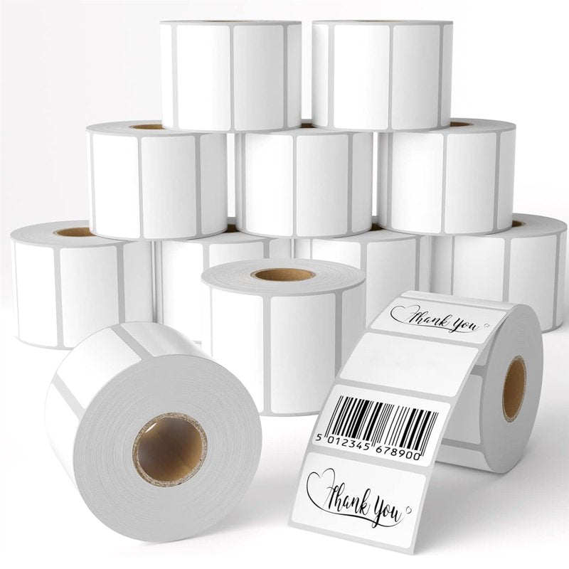 Thermal Shipping Labels 2-1/4 x 1-1/4 Inch - 12 Rolls of 1000 Labels Each