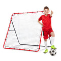 Net Playz 60 in Soccer Rebounder Training Net - 5x5ft Kick-Back Practice with Carry Bag