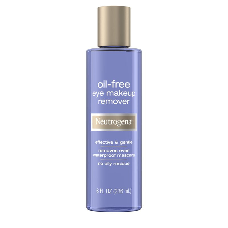 Oil-Free Eye Makeup Remover & Face Cleanser - Gentle, Waterproof, 8 fl oz