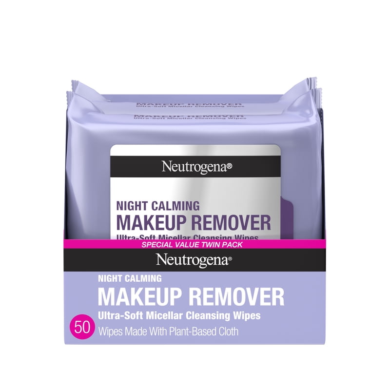 Makeup Remover Wipes for Sensitive Skin - Night Calming, 50 Count