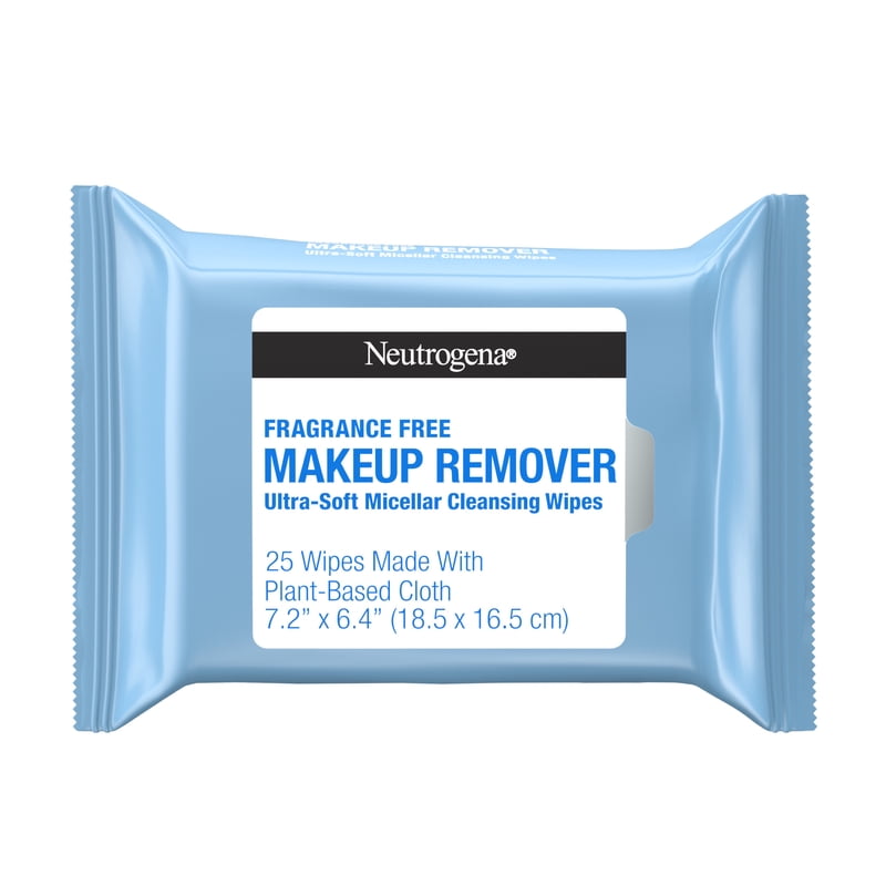 Makeup Remover Wipes Fragrance Free 25 Count - Hypoallergenic & Gentle
