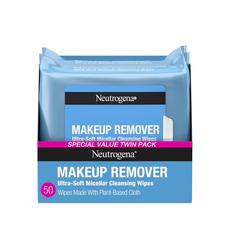 Makeup Remover Wipes 50 Count - Hypoallergenic Cleansing Towelettes for Sensitive Skin