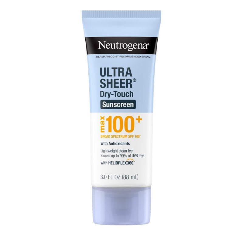 Neutrogena Ultra Sheer SPF 100+ Sunscreen Lotion - Broad Spectrum, Dry-Touch, 3 fl oz