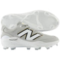 Men's Molded Baseball Cleats with Traction and Cushioning - Grey/White