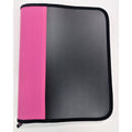 1.5-Inch Capacity Zippered Binder with O-Ring - Polyester Office Organizer, Black & Pink