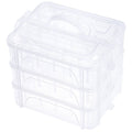 Stackable Clear Storage Box for Sewing & Embroidery Thread - Holds 60 Spools