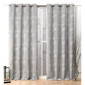 Room Darkening Grommet Top Curtain Panel Pair - Modern Linen Look, 52x96