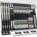 Mechanical Pencil Set for Artists and Professionals with 6 Pencils and Refill Leads
