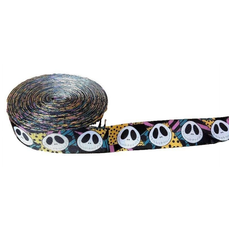 Nightmare Before Christmas Jack Skellington Ribbon - 1.5 Inch Wide, 3 Yards Repeat Design