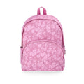 Women's Dome Backpack with Adjustable Straps and Front Pocket - Rosy Lilac Butterfly