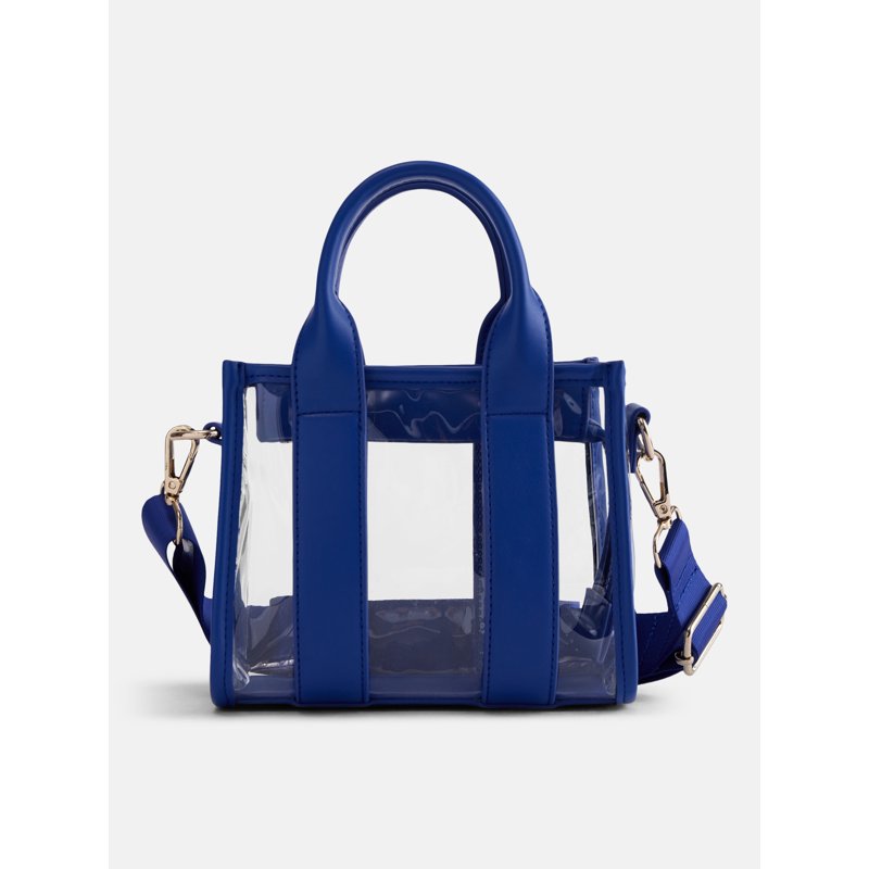 Clear Mini Tote Bag for Women - Game Day Stadium Approved with Zipper Closure