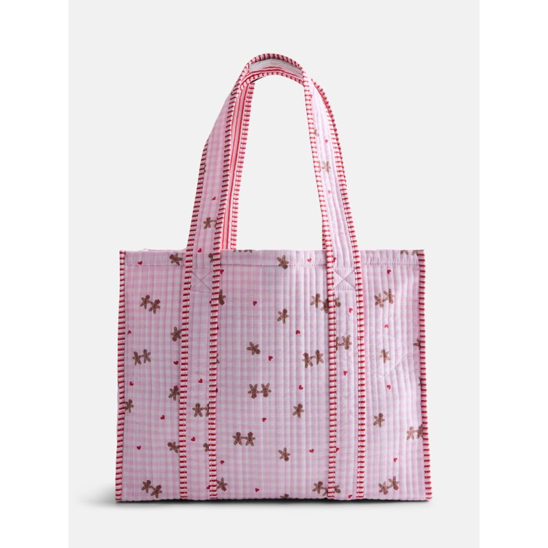 Quilted Tote Bag for Women - All Colors, Cotton, Spacious & Stylish