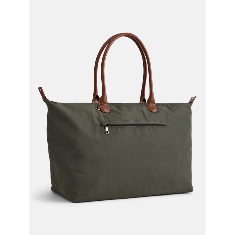 Women's Weekender Tote Bag with Multiple Pockets - Olive, Khaki, Navy, Black