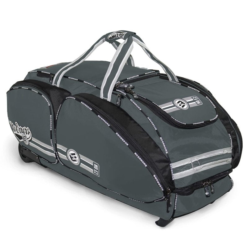No Error Sports Baseball Bat Bag with Wheels - Spacious 15-Pocket Gear Organizer