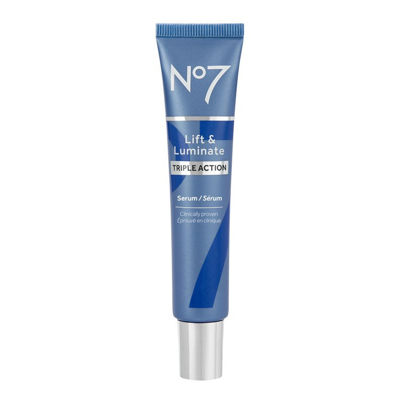 No7 Lift & Luminate Anti-Aging Face Serum with Collagen Peptides, All Skin Types