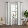 Energy Saving Linen Blend Curtain Panel - Thermal Insulated Grommet Style - 50x84 inches - Pack of 2