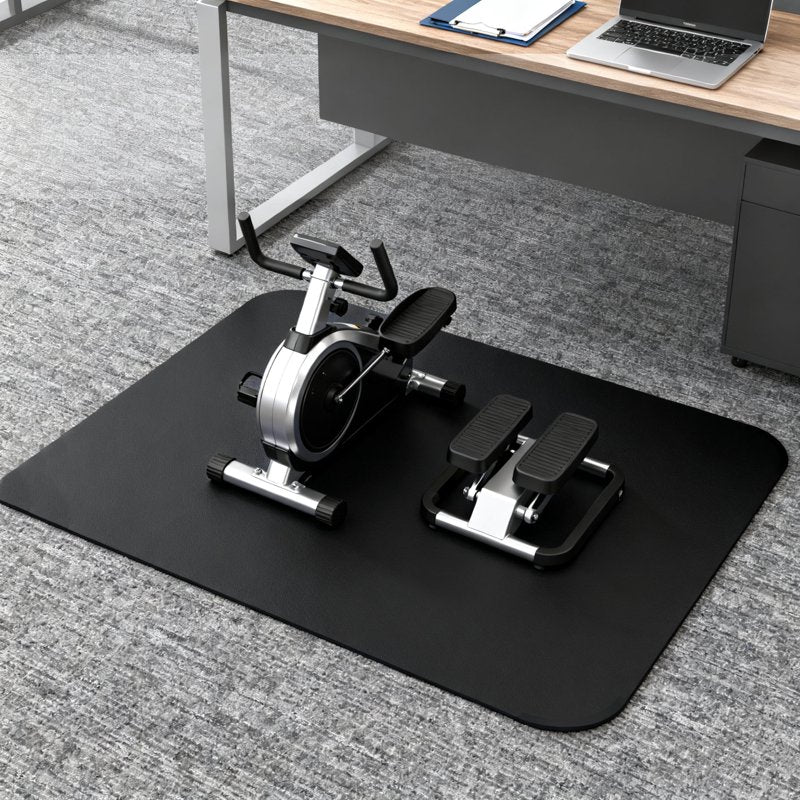 No-Slip Floor Protection Mat for Under Desk Elliptical - Noise & Vibration Reduction