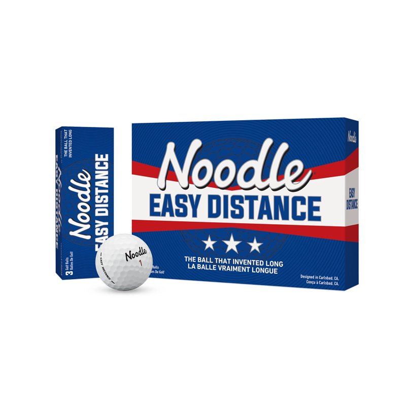 Golf Balls 12 Pack - Noodle Easy Distance Durable White Golf Balls