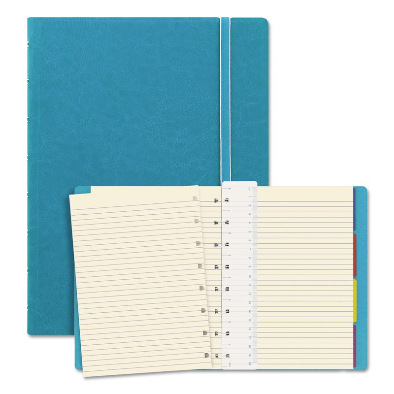 Aqua Notebook with Soft Touch Cover, 1 Subject College Ruled, 112 Pages