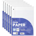 Loose Leaf College Ruled Notebook Paper 1800 Sheets 6-Pack Wide & College Rule