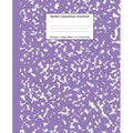 Lavender Marble College Ruled Composition Notebook - 7.5 x 9.25 Inch School Supplies