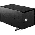 Mountable Cash Drop Box with Lock - 6x6x12 Inch Alloy Steel Safe, Black