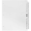 Numbered Divider Tabs 1-50 for Binders - 3 Hole Punched, Laminated