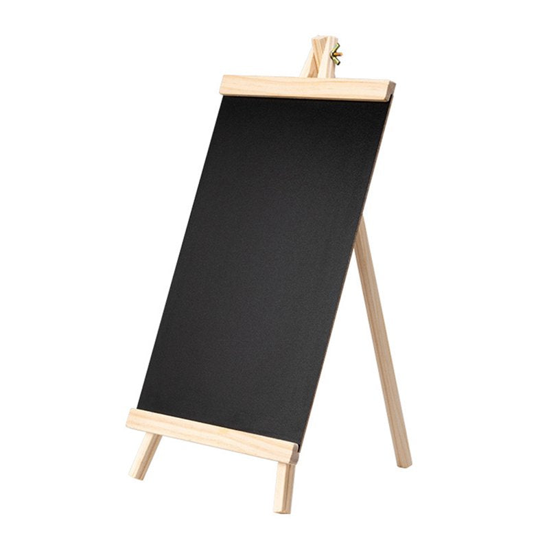 Wooden Chalkboard Sign Board with Easel for Menus & Events - Small Tabletop Display
