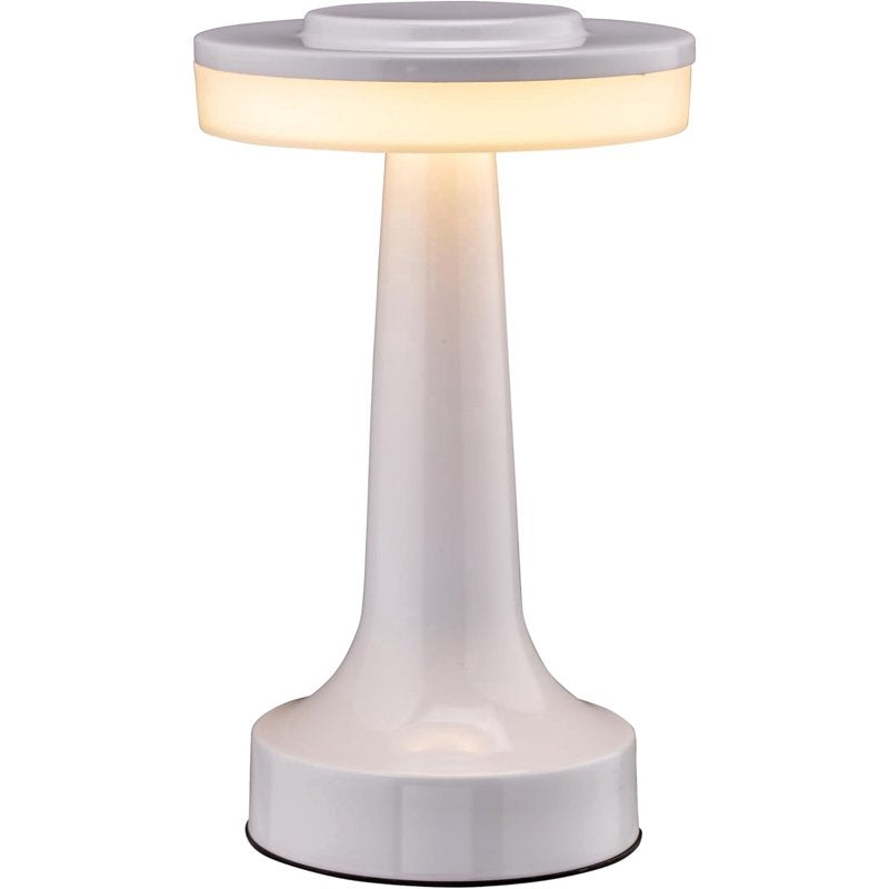 Rechargeable LED Table Lamp - Cordless Nightstand Light with Touch Dimming