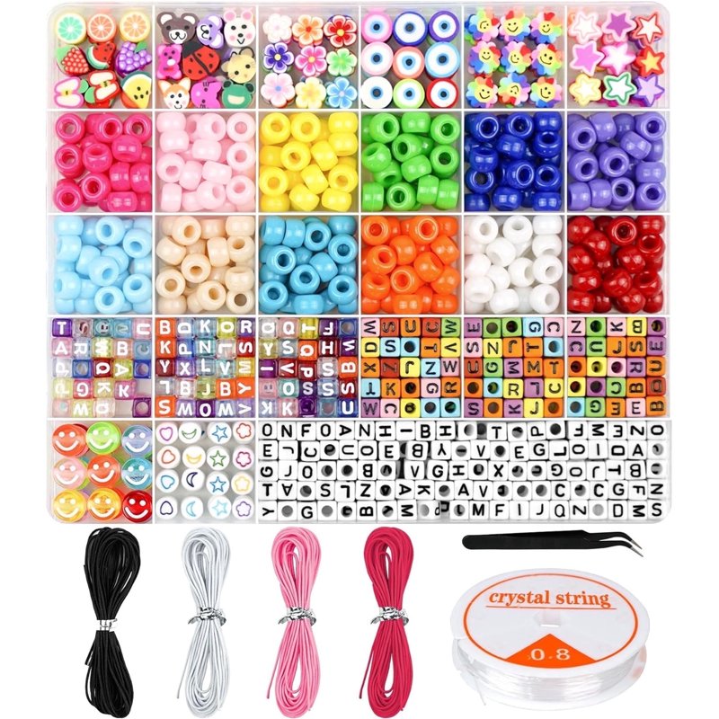 Beading & Jewelry Making Kit with Beads for Bracelets DIY Craft Supplies