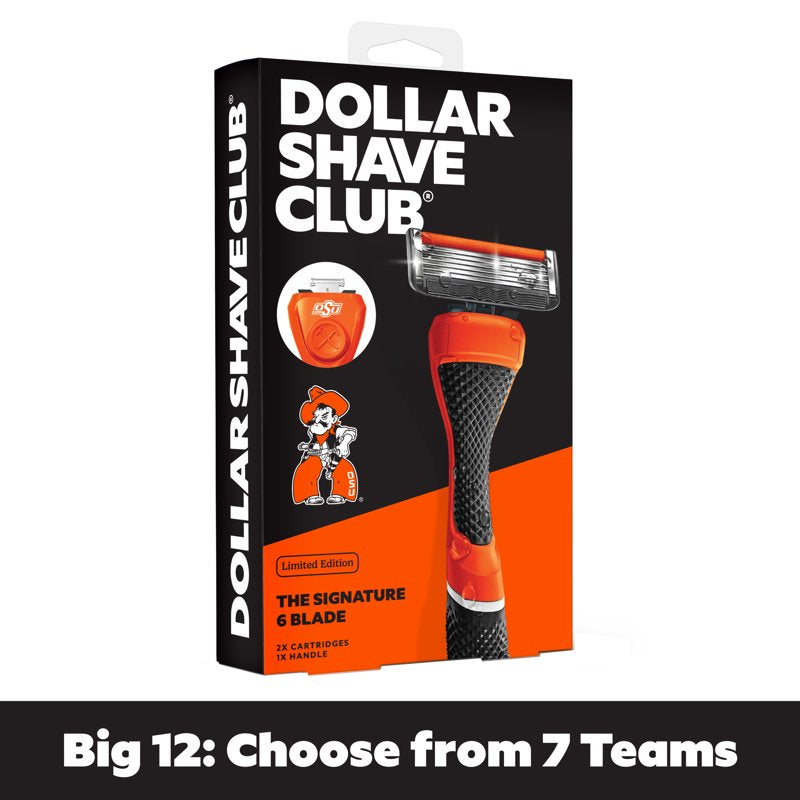 College Razor Set with Limited-Edition Handle - 6-Blade Shaving Kit for Men