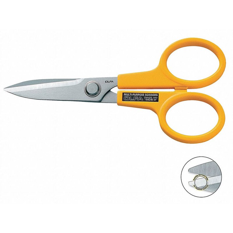 7-Inch Stainless Steel Serrated Edge Scissors for Quilting & Crafting