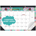 Large 2027-2028 Desk Calendar 17x12 Inches with To-Do Notes & Cover