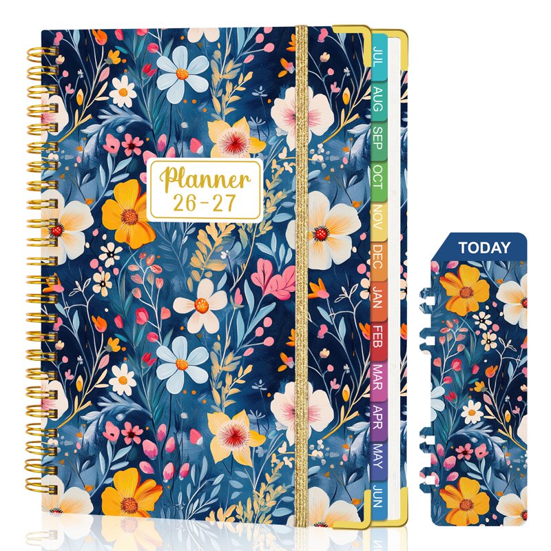 Academic Planner 2026-2027 Weekly Monthly Organizer with Tabs & Elastic Closure