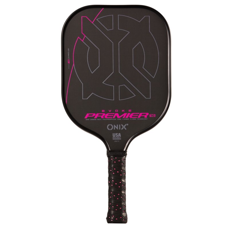 Onix Evoke Premier Raw Carbon Paddle – Medium-Weight Pickleball Paddle